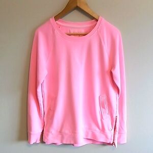 Lilly Pulitzer Luxletic Sunwashed Sweatshirt Size Medium Summer Pink